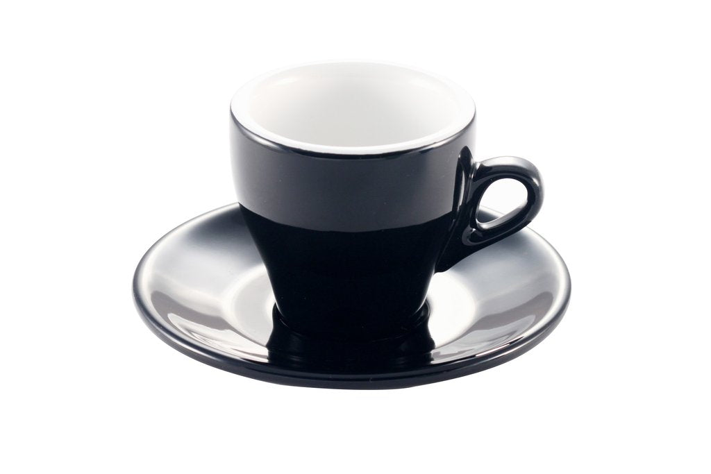 Nuova point Milano Espresso Cups Set of 6 BLACK made in Italy