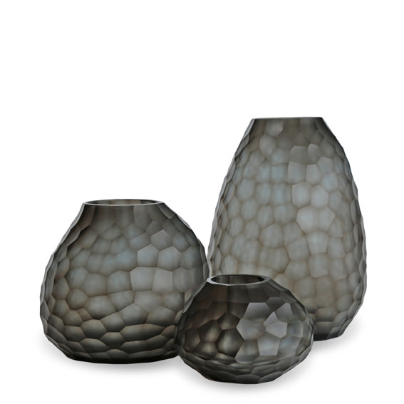 OTAVALO ROUND M indigo smokegrey［GUAXS ］ Vase Guaxs Otavalo round indigo smoke grey
