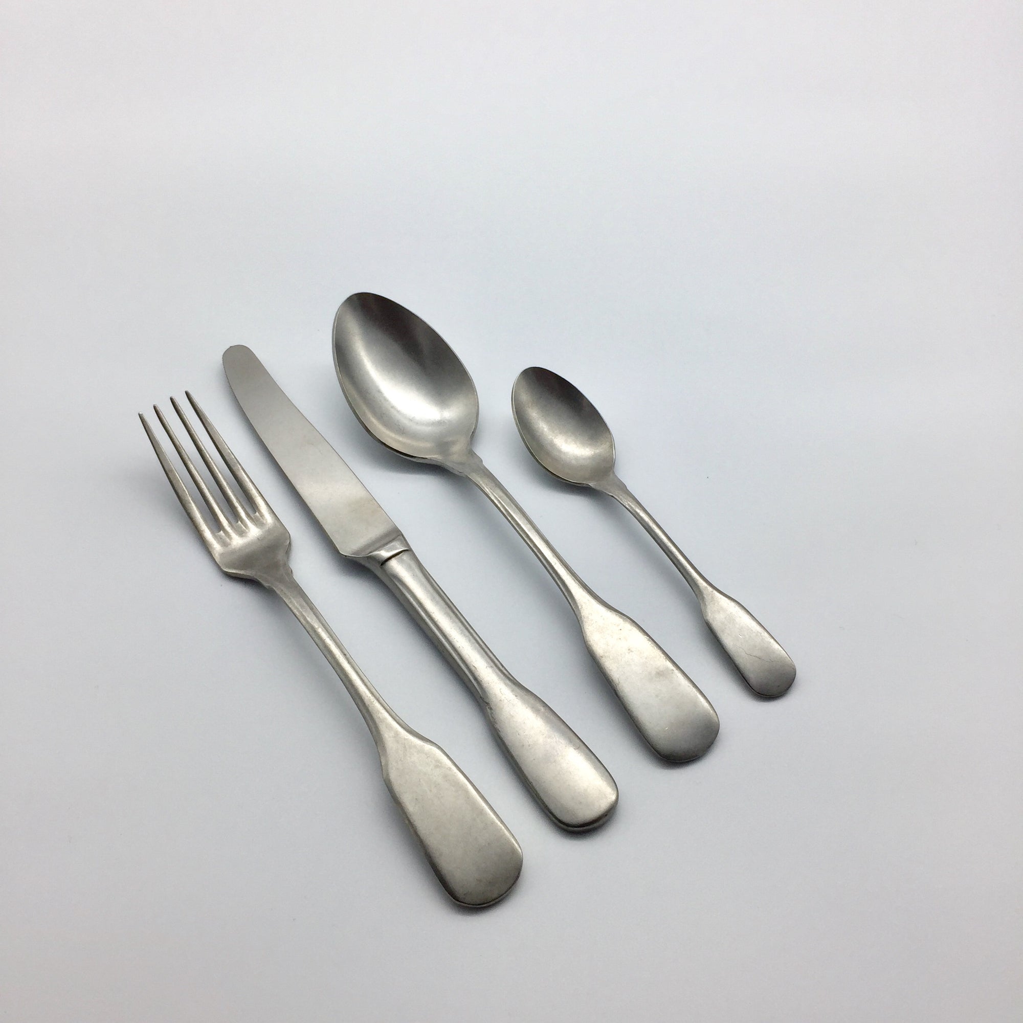 KnIndustrie -Brick Lane Cutlery Stonewashed Stainless Steel-Mondopiero