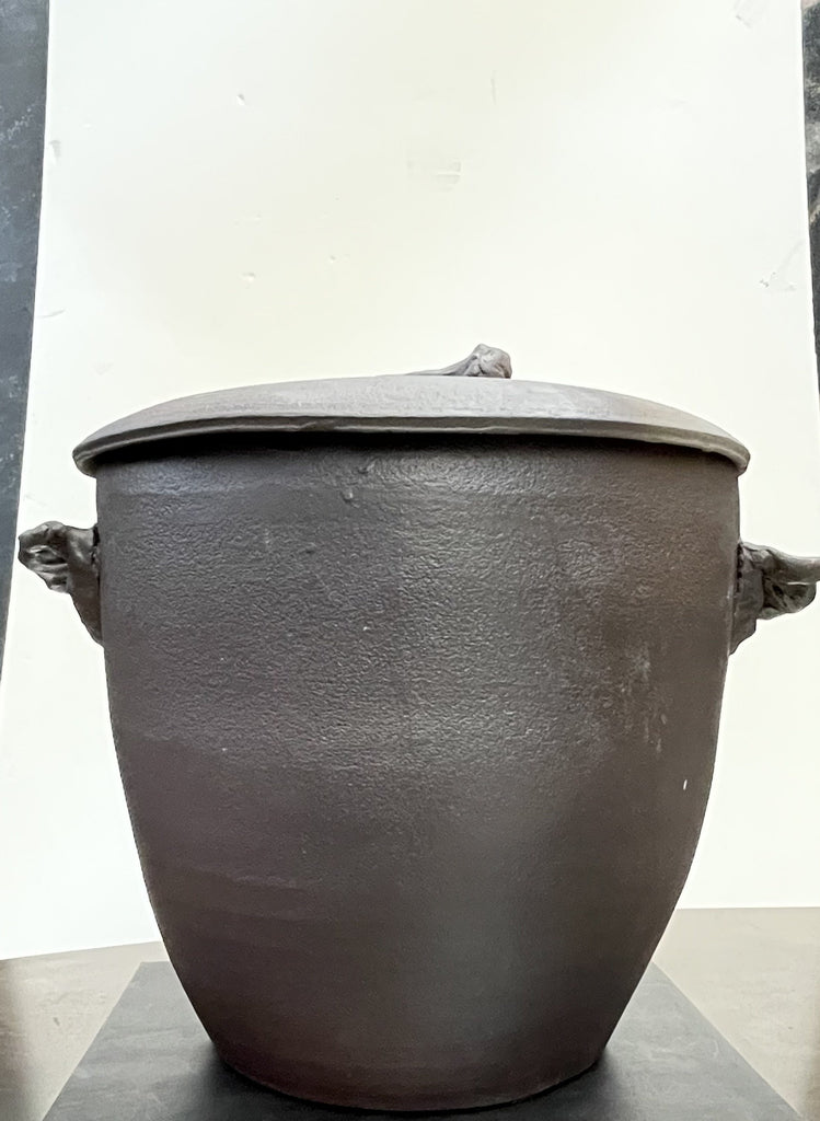 Apparatu - Corderita Stoneware Pot, black - Mondopiero