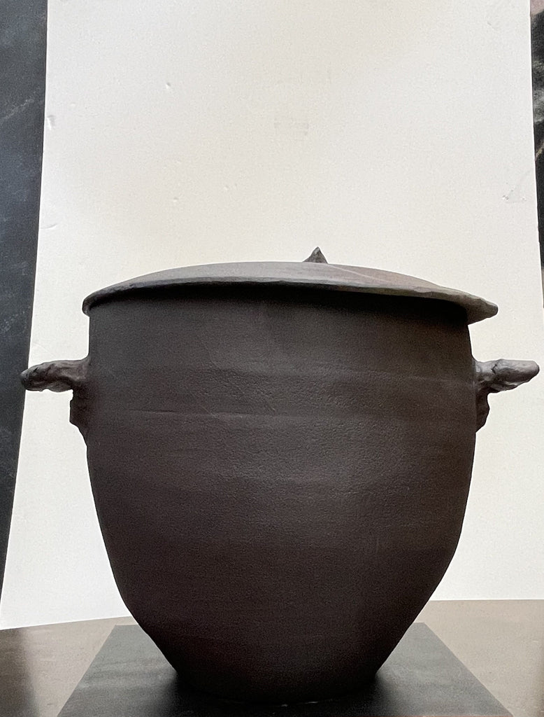 Apparatu - Corderita Stoneware Pot, black - Mondopiero